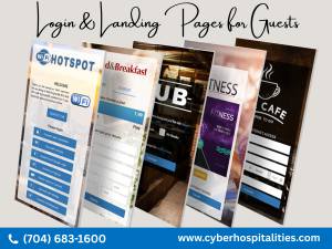 Transform Your Hotel Wi-Fi: How Cyber Hospitality Creates Stunning Login & Landing Pages for Guests