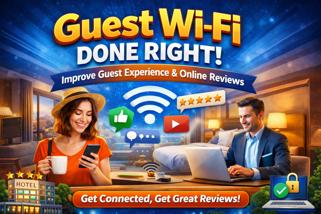 Guest Wi-Fi Helps Improve Online Reviews